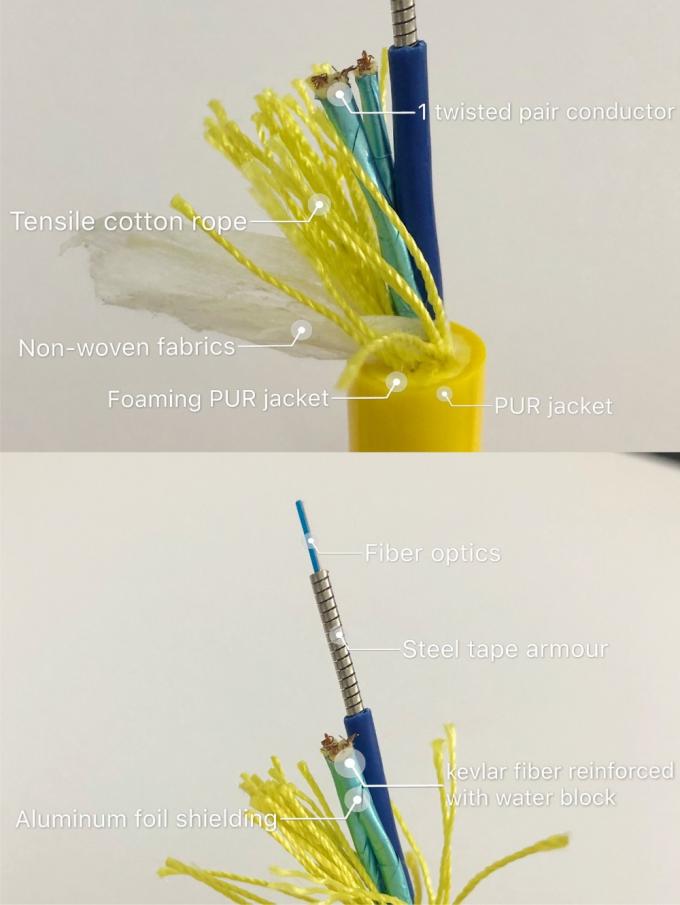 Kabel Rov Umbilical Hibrida Untuk Rov Daya Dan Transmisi Sinyal 10