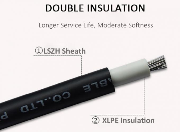 Solar 4mm Solar PV Kabel 6mm2 untuk Solar Photovoltaic Mobil Kabel Tegangan Rendah dan Menengah 1