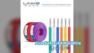 Kabel Daya 300V UL1185 Kawat Tahan Api 18AWG