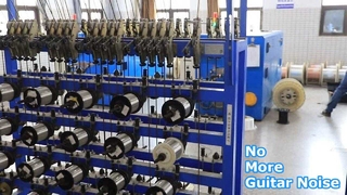 Kabel Gitar Kebisingan Rendah 10FT 30FT Jalinan Hitam