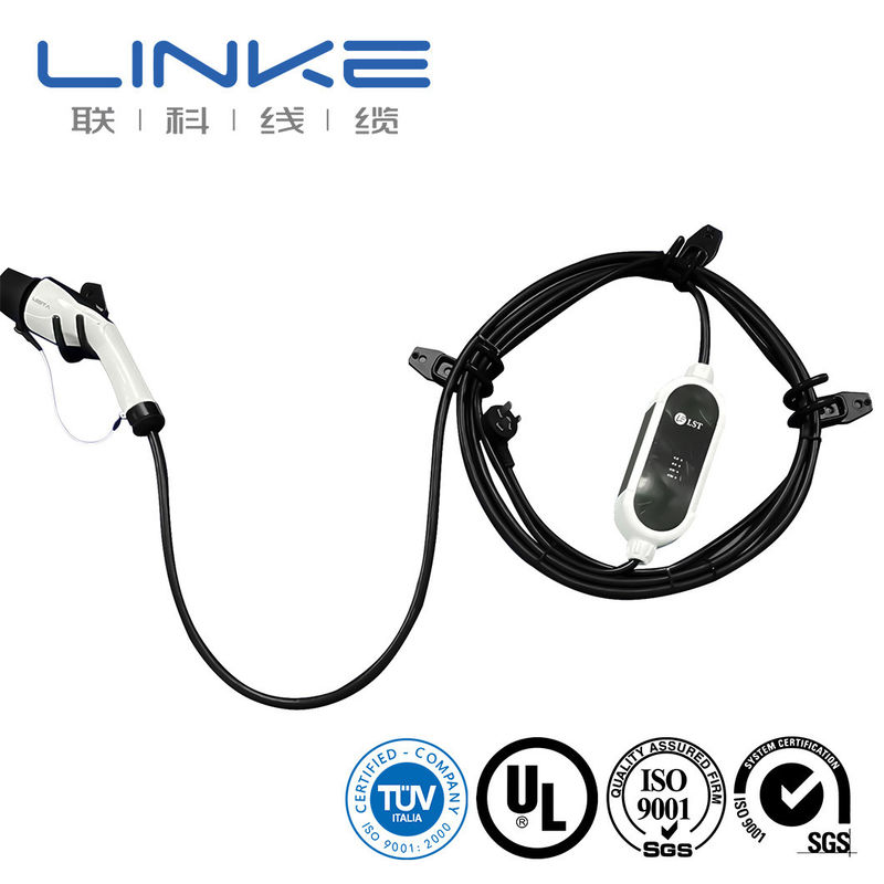 3034/0.20 Struktur Tipe 1 sampai Tipe 2 3.5kw 7kw 16A 32A Kabel pengisian untuk mobil listrik