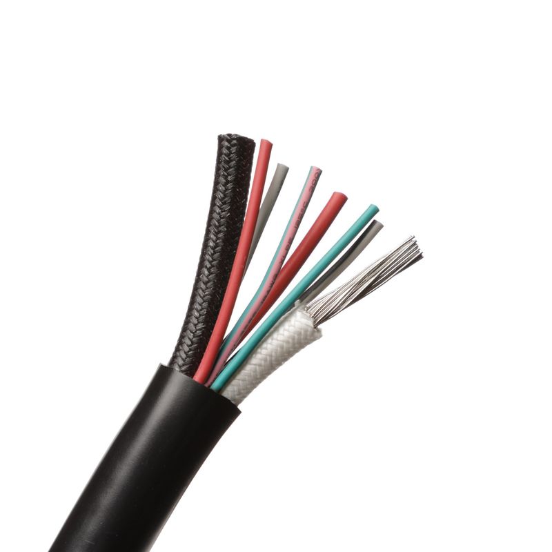 Kustomisasi 16 AWG 1 Pasangan Kabel energi baru padat dengan PVC Foil Shield dan PVC Jacket EV Charger Cable