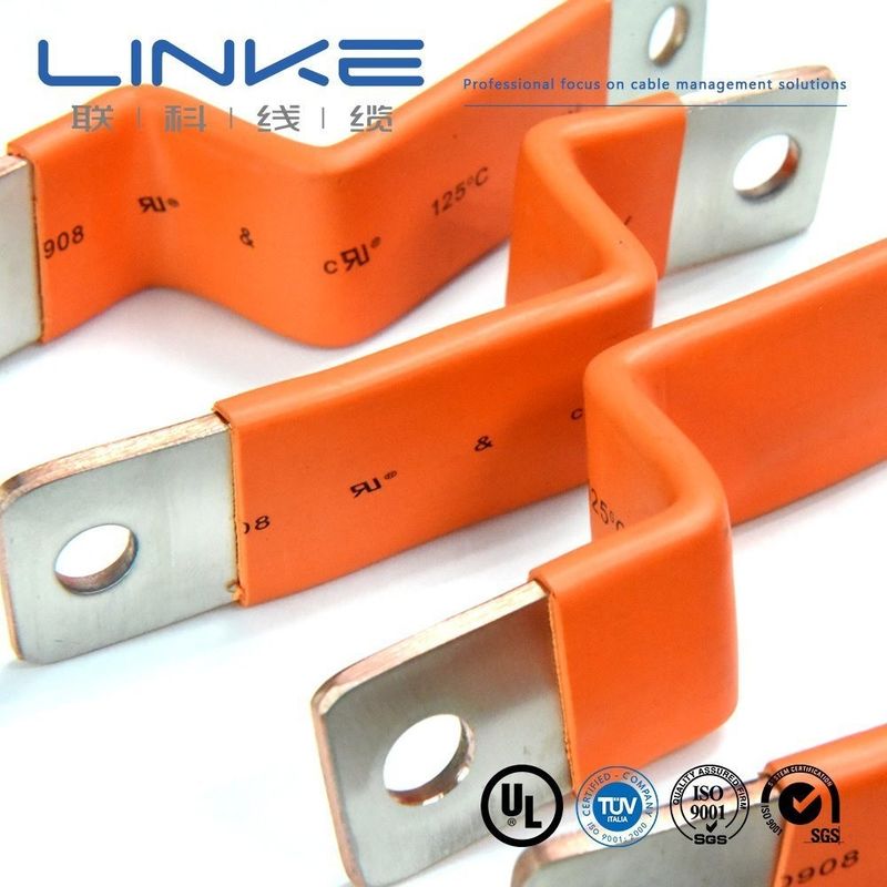Isolasi Custom Flexible Flat Copper Busbar untuk Baterai EV Charger Kabel Kabel kendaraan energi baru