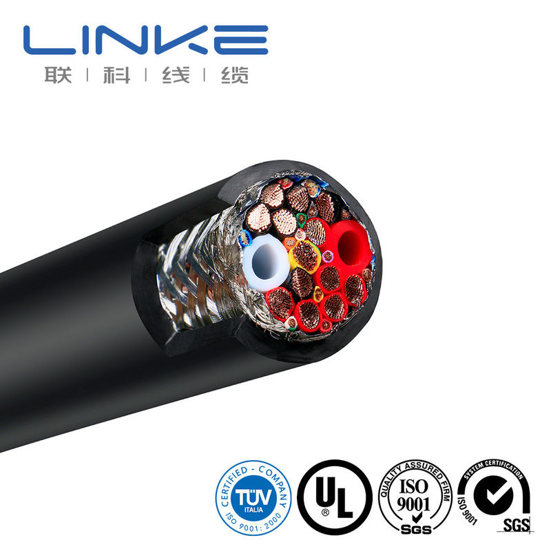 Kabel Pengisian EV Konduktor Tembaga 1000V Disesuaikan dengan TPU Energy Liquid Cooled