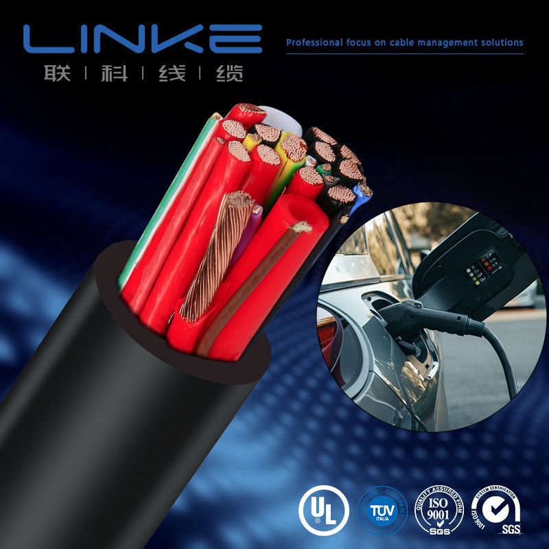 Kabel EV Multicore Silicone Terisolasi Tegangan Tinggi untuk Pengisian Kendaraan Listrik TUV UL Certified