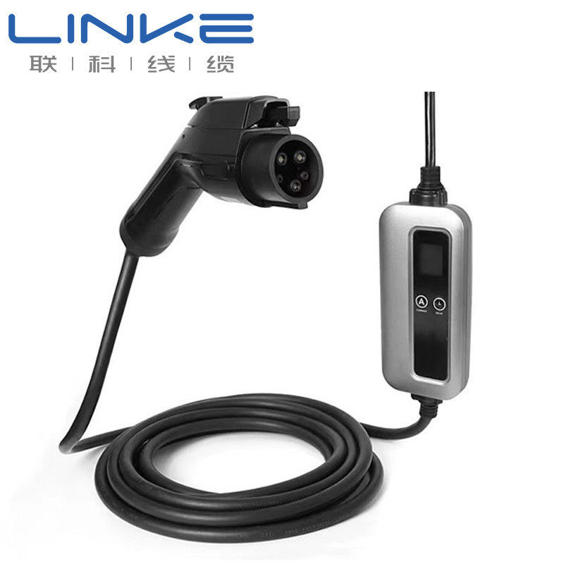 32A Listrik Berkualitas IP65 Kelas Perlindungan Kabel Pengisi Daya Jaket Silikon EV untuk Kendaraan Listrik