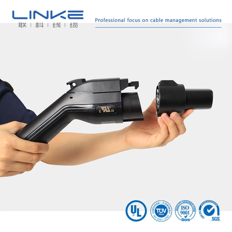 32A 7kw 16A Kabel Pengisi daya EV Kabel pengisian kendaraan listrik dengan jaket TPE dan panjang yang dapat disesuaikan