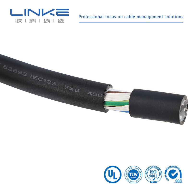 Customization XLPE3 Core 6 sup2 Kabel pengisian untuk pengisian kabel di bawah tanah