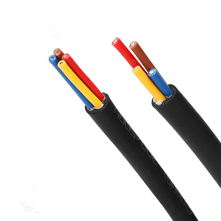 Fleksibel PVC bundar Kabel Elevator Listrik Lift dengan merajut Kabel Crane UV-Resistance Kontinyu Flex Rating Wire