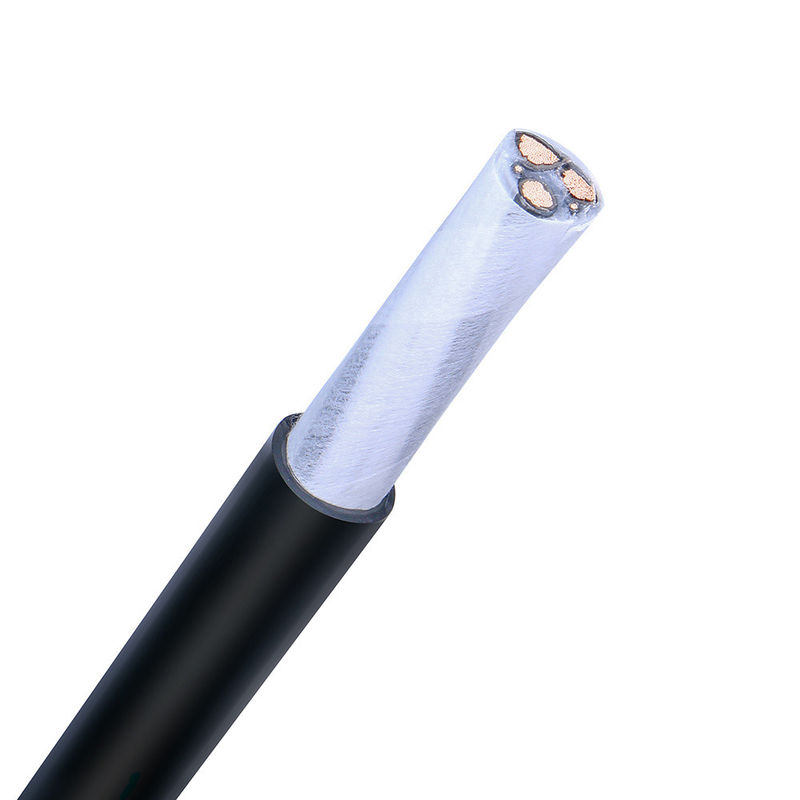 Kabel koaksial jaket PVC hitam RG6 / Rg58 / Rg11 / Rg59 untuk pengawasan video