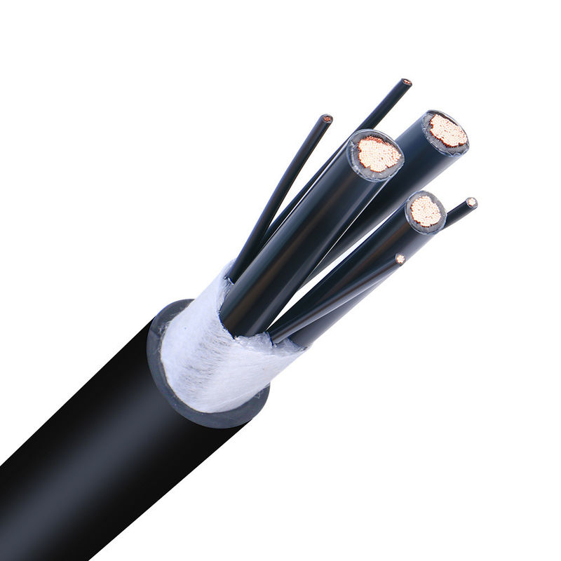 Kabel koaksial jaket PVC hitam RG6 / Rg58 / Rg11 / Rg59 untuk pengawasan video