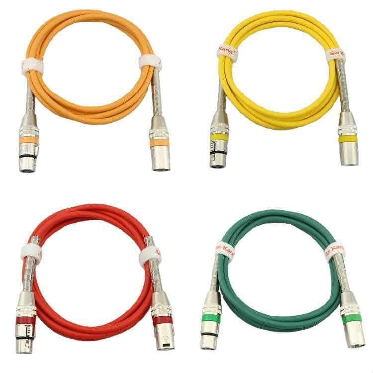 Kabel XLR Panjang yang Dapat Disesuaikan dengan Kualitas Suara Tinggi dan Kawat Tembaga Bare untuk Audio Profesional