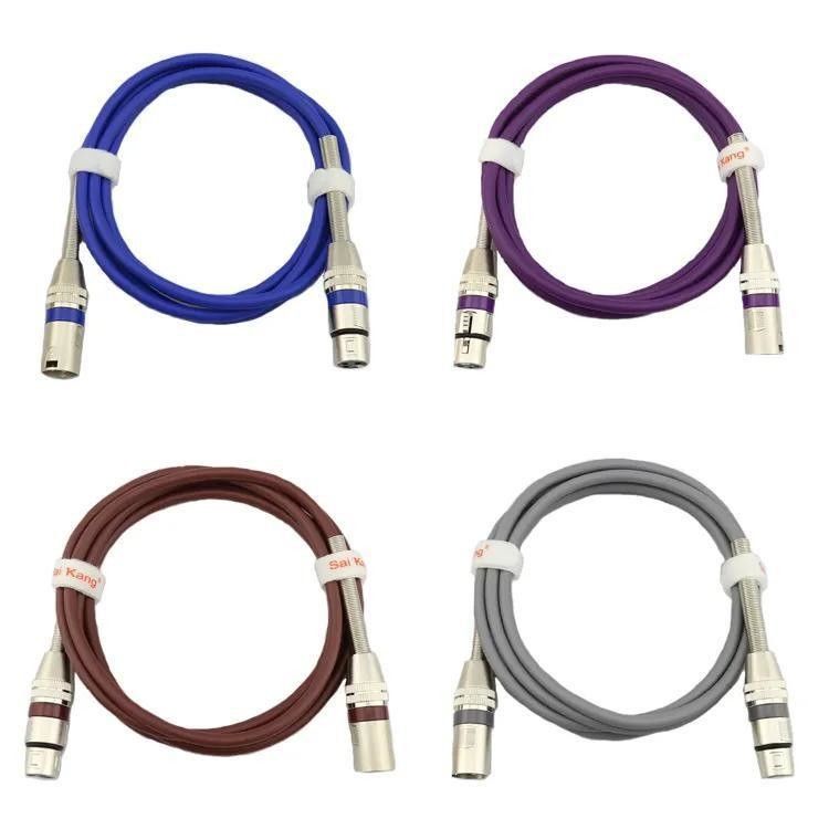 Kabel XLR Panjang yang Dapat Disesuaikan dengan Kualitas Suara Tinggi dan Kawat Tembaga Bare untuk Audio Profesional