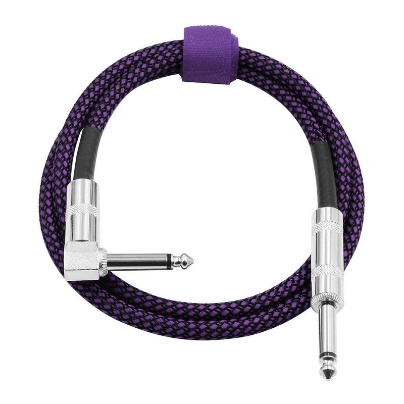Kabel Audio Instrumen Listrik 10FT 3m Jack To Jack Konektor Khusus 6.35mm Opsi