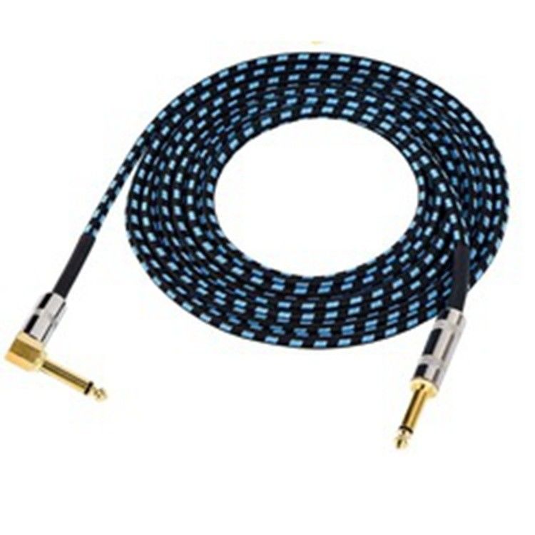 Kabel Audio Instrumen Listrik 10FT 3m Jack To Jack Konektor Khusus 6.35mm Opsi