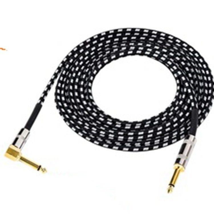 Kabel Audio Instrumen Listrik 10FT 3m Jack To Jack Konektor Khusus 6.35mm Opsi