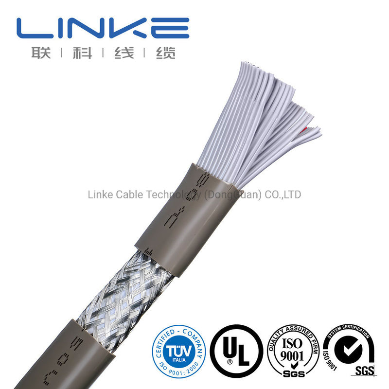 Spit Flat UL Kabel Listrik Dengan PVC Pipe Banding Bahan Dan 50 Inti 28AWG