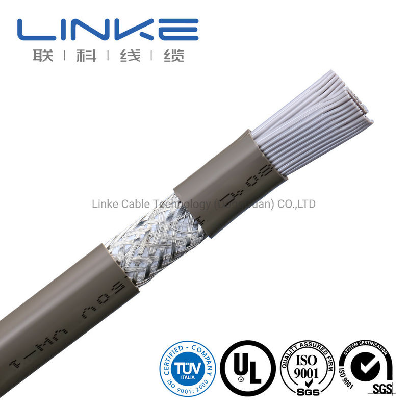 50 Core 28AWG Flat Cable dengan PVC Pipe Banding dan SATA/SATA Interface UL Electrical Wire