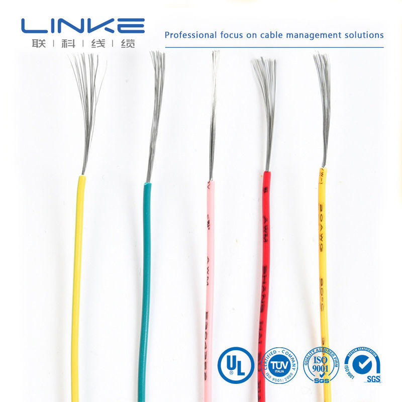 UL1723 FEP Isolasi 10-30AWG Kaleng Tembaga Single Core Kabel Low Smoke Zero Halogen Kabel