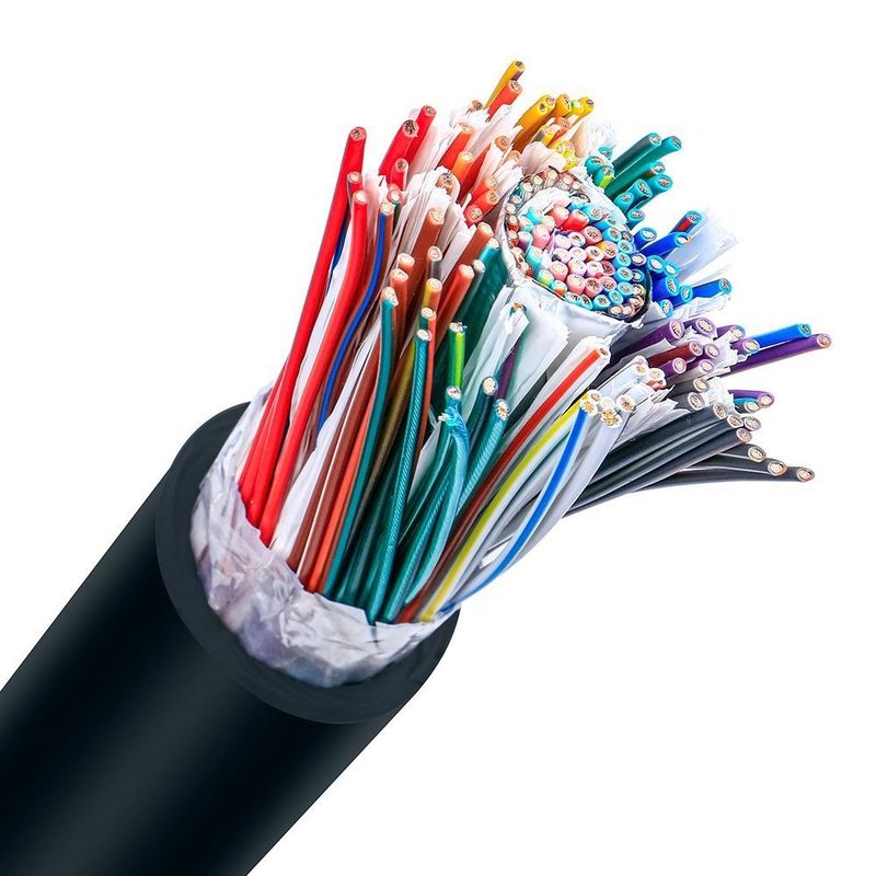 Kabel Rantai Tarik Sangat Fleksibel dengan Tegangan Terukur 600V dan Inti Tembaga Berlapis Timah untuk Aplikasi Lengan Robot