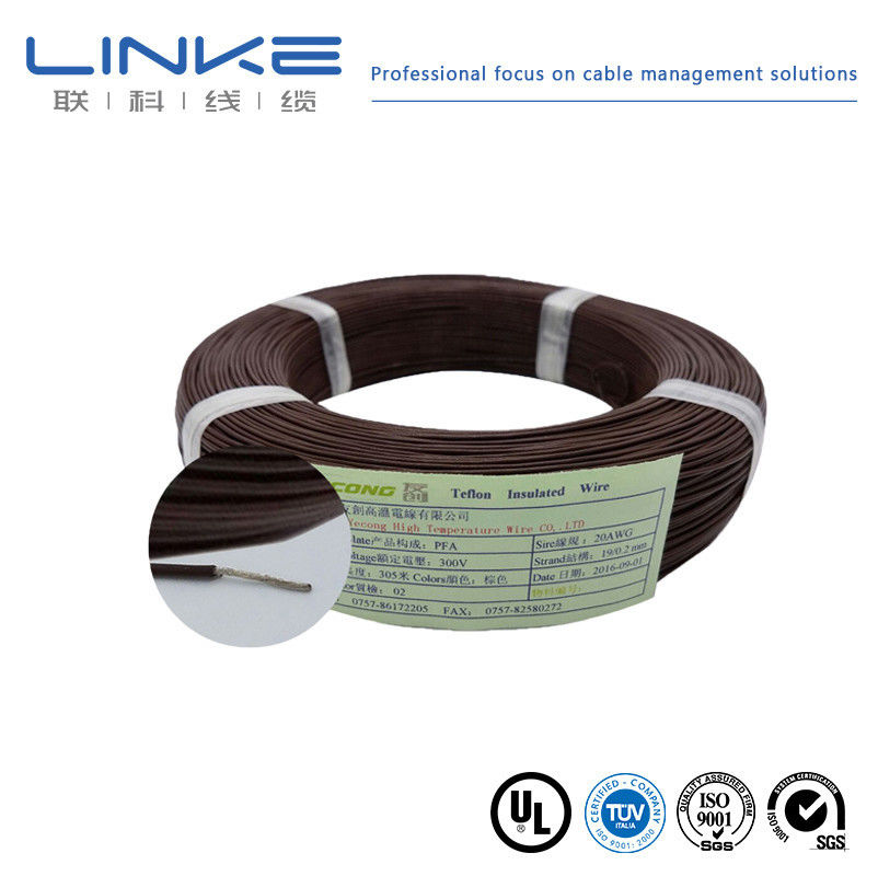 10-30AWG Tinned Copper Wire Core FEP Insulation UL1330 Power Wire Electric Cable untuk Aplikasi Suhu Tinggi