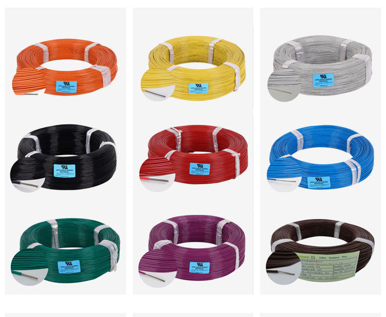 10-30AWG Tinned Copper Wire Core FEP Insulation UL1330 Power Wire Electric Cable untuk Aplikasi Suhu Tinggi