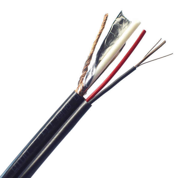 UL1007 30 AWG Black Power PVC Tembaga Konduktor Daya Listrik Koaksial Kabel Listrik