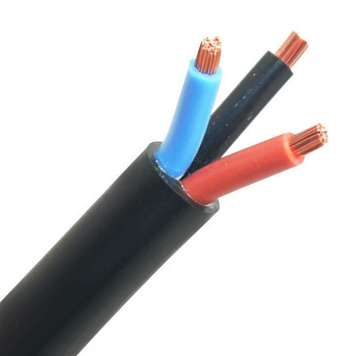 Tembaga Core Electric Rubber Mining Kabel 25mm2 untuk tanaman ikan bawah air