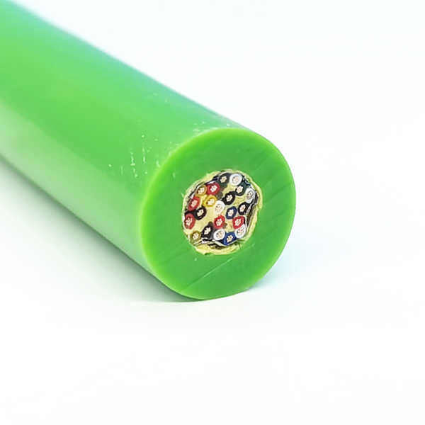 Waterproof Shieded 21 Core PUR Sheath Submarine Robot Kabel untuk menyelam 300V arus