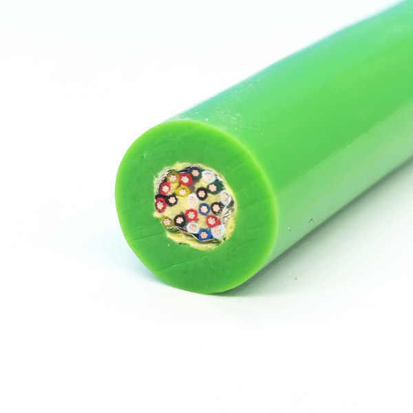 Waterproof Shieded 21 Core PUR Sheath Submarine Robot Kabel untuk menyelam 300V arus