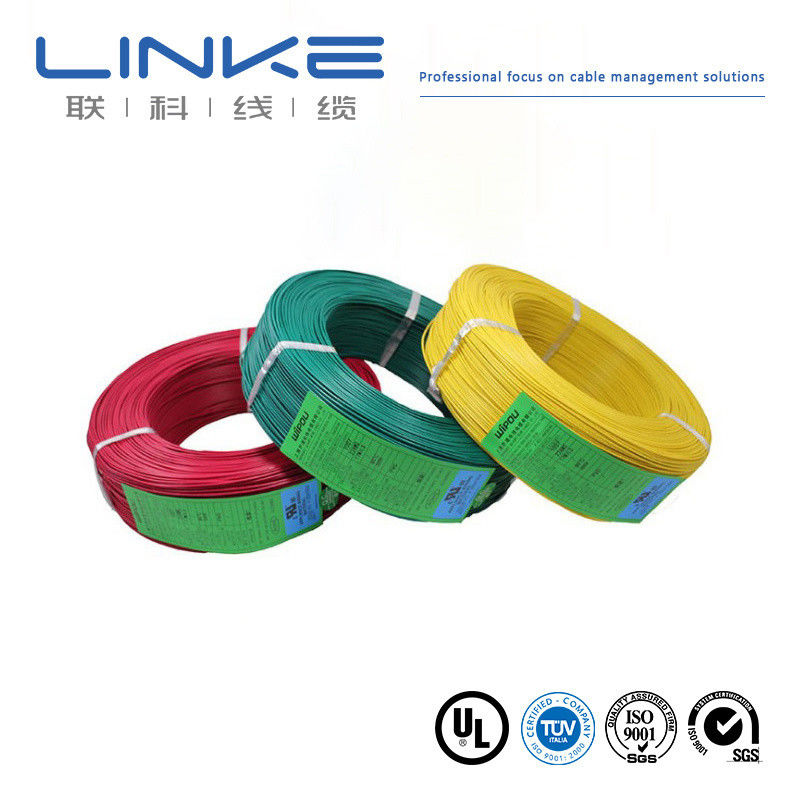 UL1007 tahan panas kawat terisolasi PVC 16-28 AWG Kabel tembaga kaleng dengan rentang suhu yang luas