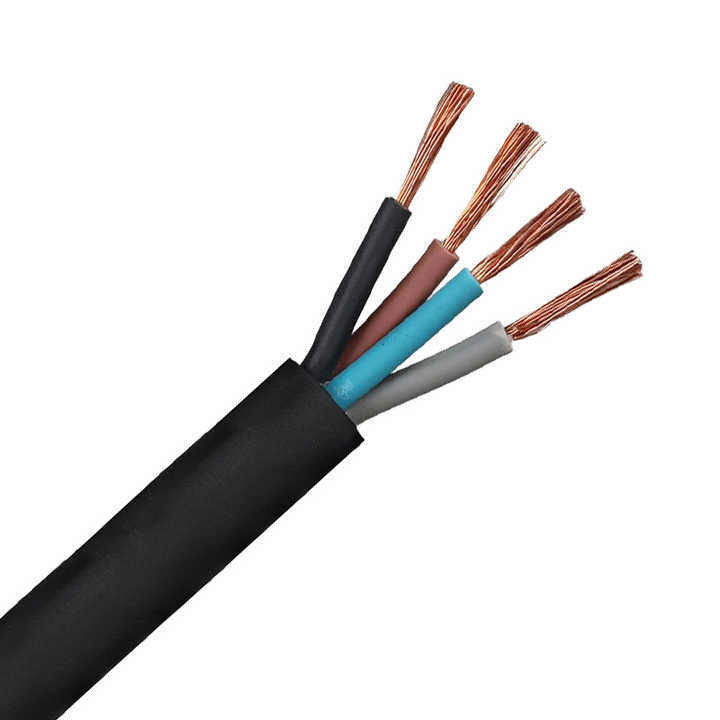 Kabel Listrik Fleksibel 0,5mm2 yang Dilapisi Karet PVC di Bawah Tanah untuk Kinerja yang Langsung