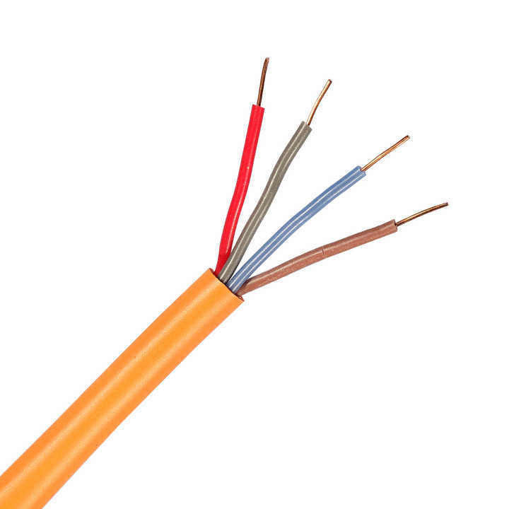 Permintaan yang disesuaikan UL terdaftar terlindung 3 inti 2.5mm Kabel tahan api alarm kebakaran