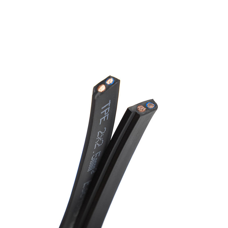 PVC Isolasi Tembaga Core Fleksibel Flat Karet Sheath Kabel untuk Peralatan Industri