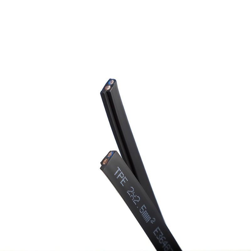 Kabel Datar Inti Tembaga Berlapis Timah Selubung PVC 300V untuk Aplikasi Otomotif dan Industri