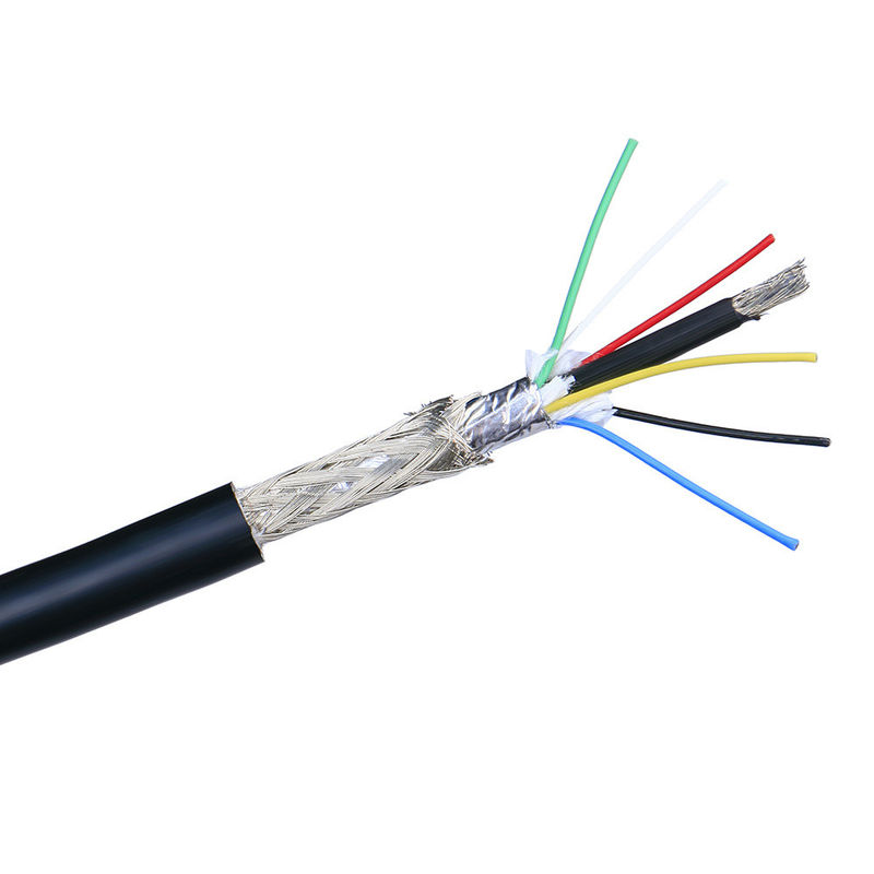 PVC Bahan Campuran Trailer Kabel Tegangan Rendah 2-10 Inti Untuk Sistem Pemadam Kebakaran