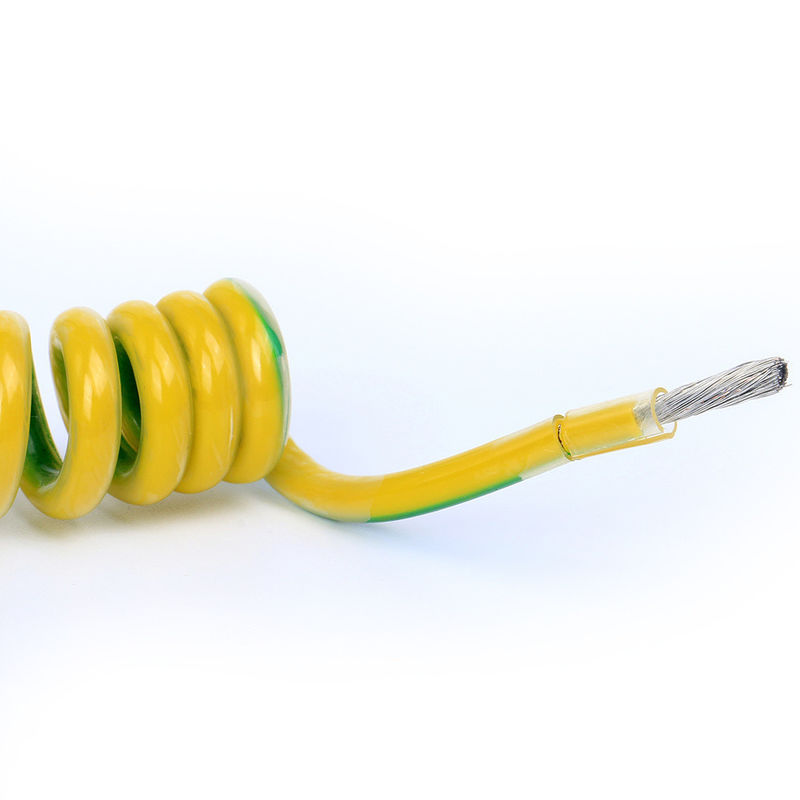 Bahan pelindung PVC 2-10 inti tahan api spiral kabel listrik rantai keriting untuk peralatan elektronik