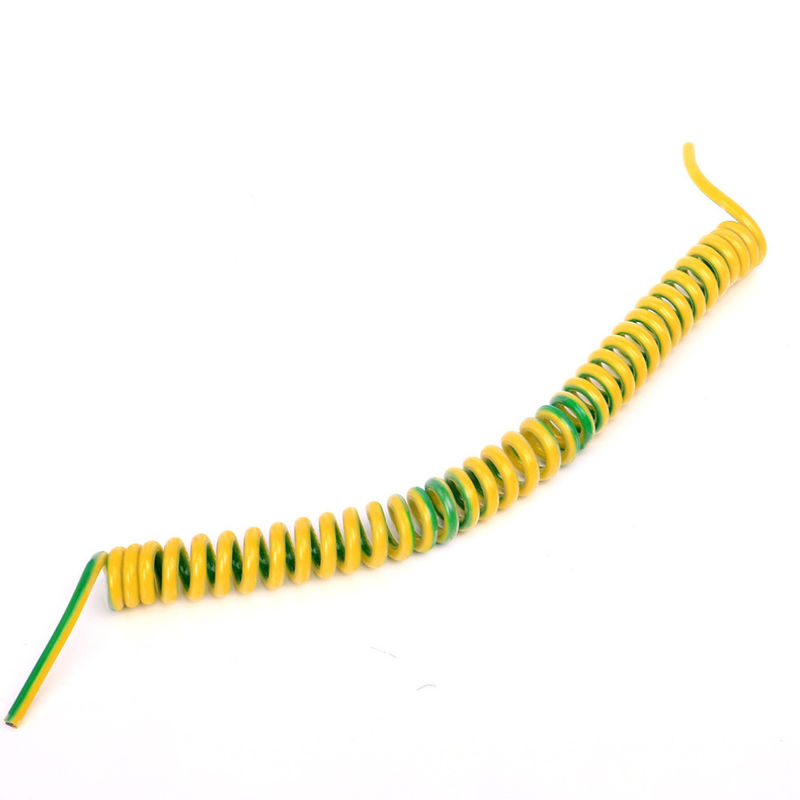 Bahan pelindung PVC 2-10 inti tahan api spiral kabel listrik rantai keriting untuk peralatan elektronik