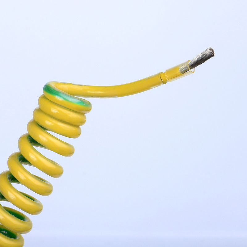 Bahan pelindung PVC 2-10 inti tahan api spiral kabel listrik rantai keriting untuk peralatan elektronik