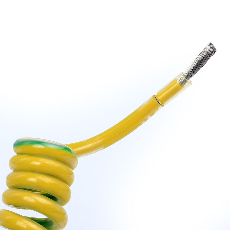 Bahan pelindung PVC 2-10 inti tahan api spiral kabel listrik rantai keriting untuk peralatan elektronik