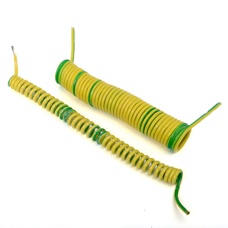 Bahan pelindung PVC 2-10 inti tahan api spiral kabel listrik rantai keriting untuk peralatan elektronik