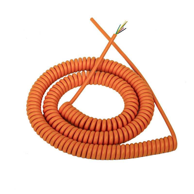Kabel Robot Air Mata Karet Coil Silikon Spiral Coiled Power Spring untuk Coiling Lemes