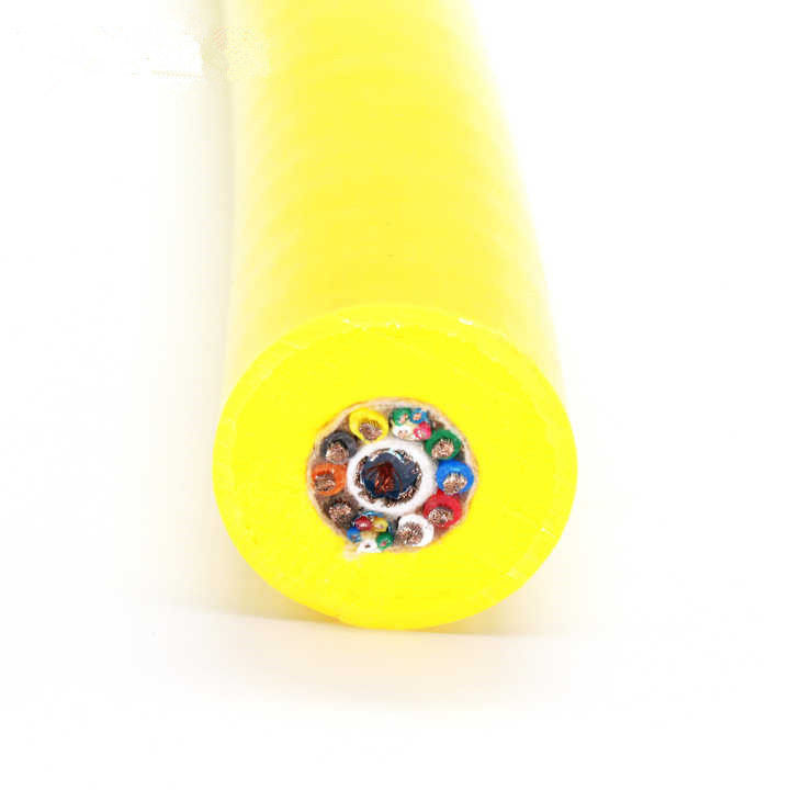 ROV Terapung Subsea Tembaga Core Kabel Ringan Dengan PUR Foam Sheath Material