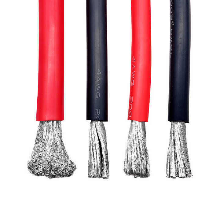 Overhead 18AWG Suhu Tinggi Fleksibel Lembut Silikon Listrik Kawat tahan api Baterai lithium energi baru
