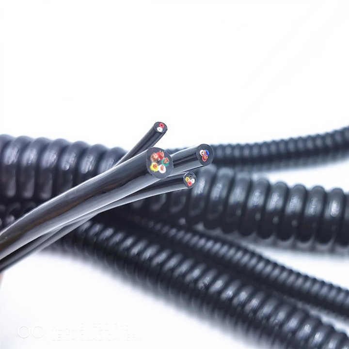 Kabel Kontrol Industri yang Disesuaikan untuk Pengolahan Daya Tinggi Kabel Spiral OEM dengan Sertifikasi UL