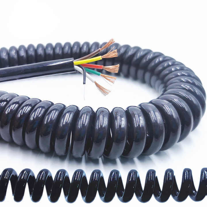 Kabel Kontrol Industri yang Disesuaikan untuk Pengolahan Daya Tinggi Kabel Spiral OEM dengan Sertifikasi UL