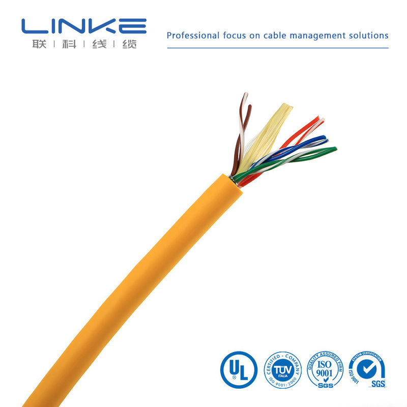 CAT5e UTP LAN Kabel CCA 1000 ft Kuning Filler Opsional Mata uang AS US Solid Kuning