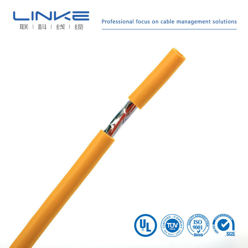 CAT5e UTP LAN Kabel CCA 1000 ft Kuning Filler Opsional Mata uang AS US Solid Kuning