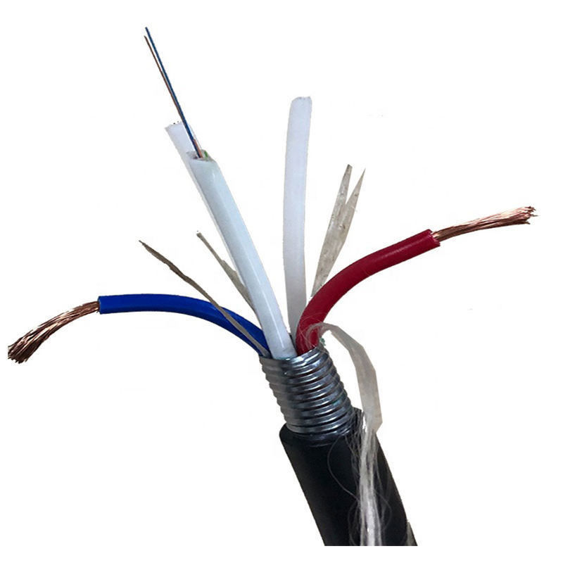 Kabel optik hibrida serat tembaga jenis Kabel komposit serat optik daya