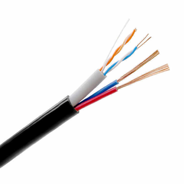 Kabel Daya Hibrida Self-Supporting FRP Inti 1 hingga 24 dengan Tembaga Kaleng untuk Transmisi Kecepatan Tinggi